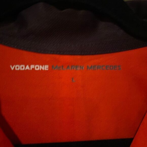Vodafone McLaren Mercedes Crew Shirt Brown Size Large - Picture 4 of 12